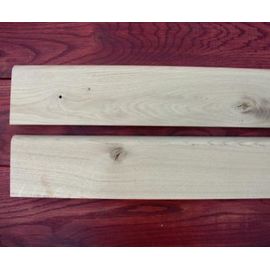 Solid wood skirting, Ash, 16x36 mm, profile with radius, Nature grade, unfinished