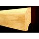 Solid wood skirting, Ash, 16x36 mm, profile with radius,...