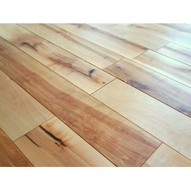 Solid Nordic Birch flooring, 16x140 mm, Rustic grade, filled and pre-sanded, natural oiled