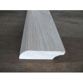 Solid Oak skirtings 20x50x1500-2700, profile with radius, Prime - Nature grade, unfinished