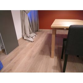 Solid Oak flooring, 20x120 mm, Nature grade, white oiled