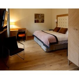 Solid Oak flooring, Parquet, 20x140 x 500-2400 mm,  Rustic grade, white oiled