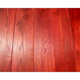Solid Oak flooring, 20 mm thickness, Rustic grade, oiled in color PADOUK