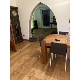 Solid Oak flooring, Rustic grade, 20x180 x 500-2900 mm, oiled in color WALNUT