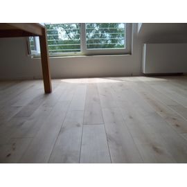 Solid Nordic Birch flooring, Nature grade, 20x140 x 600-2100 mm, ready white oiled