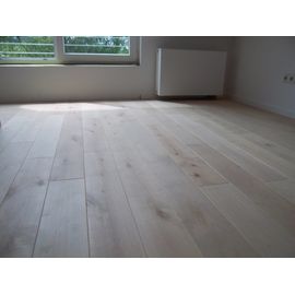 Solid Nordic Birch flooring, 20x120 x 500-2100 mm, Nature grade, ready white oiled