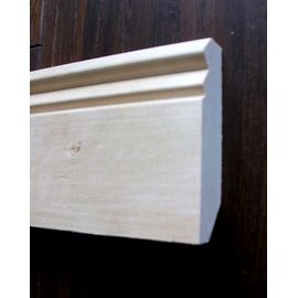 Solid wood skirting, Nordic Birch, historical profile of Hamburg, 20 mm thickness, Nature grade, unfinished
