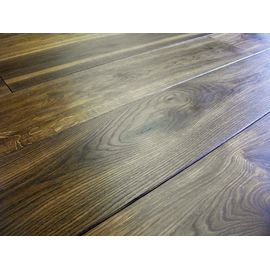 Solid Smoked Oak flooring, 20x120 mm, Nature grade, filled, pre-sanded and natural oiled