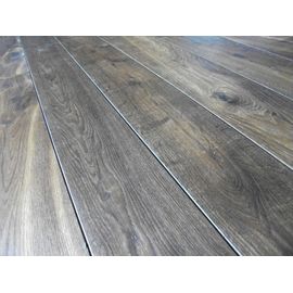 Solid Smoked Oak flooring, 20x120 mm, Nature grade, filled, pre-sanded and natural oiled