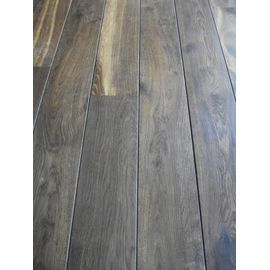 Solid Smoked Oak flooring, 20x140 mm, Nature grade, filled, pre-sanded and oiled