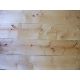 Solid Nordic Birch flooring, 16x120 mm, Nature grade, filled and pre-sanded, white oiled