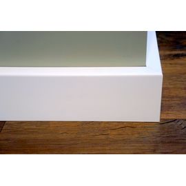 Solidwood skirtings, 15x50 x 2400 mm, white painted, with small radius