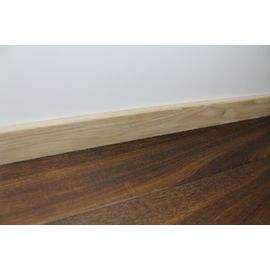 Solid Oak skirting, 20x70 mm, profile with radius, Rustic grade, unfinished