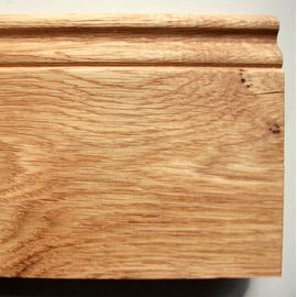 Solid wood skirtings, Oak, historical profile of Hamburg, 20x110 mm, Prime - Nature grade, natural oiled