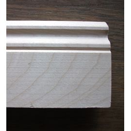 Solidwood skirting, Nordic Birch, historical profile of Hamburg, thickness 20 mm, unfinished