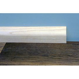Solidwood Oak skirting board, 16x36 mm, profile with radius, Prime-Nature grade, unfinished