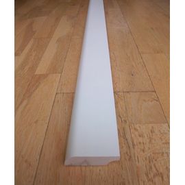 Solidwood skirtings, white painted, profile with radius, 20x110 mm