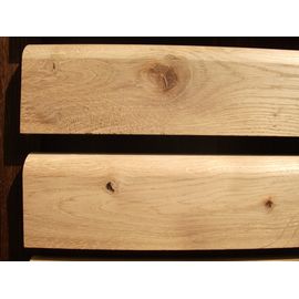 Solid Oak skirting, thickness 20 mm, profile with radius, Rustic grade, unfinished
