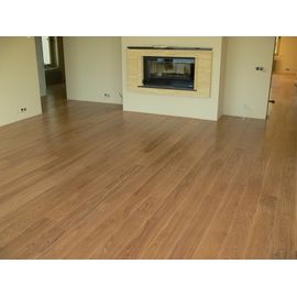 Solid Oak flooring, 20x210 mm, Nature grade, neutral white oiled